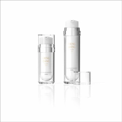 Flacon cosmétique sans air à double paroi de 30 ml et 50 ml